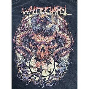 Vintage Whitechapel Deathcore Band T Shirt ALStyle Mexico Black Large